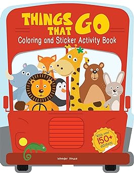 Things That Go - Coloring and Sticker Activity Book (With 150+ Stickers)