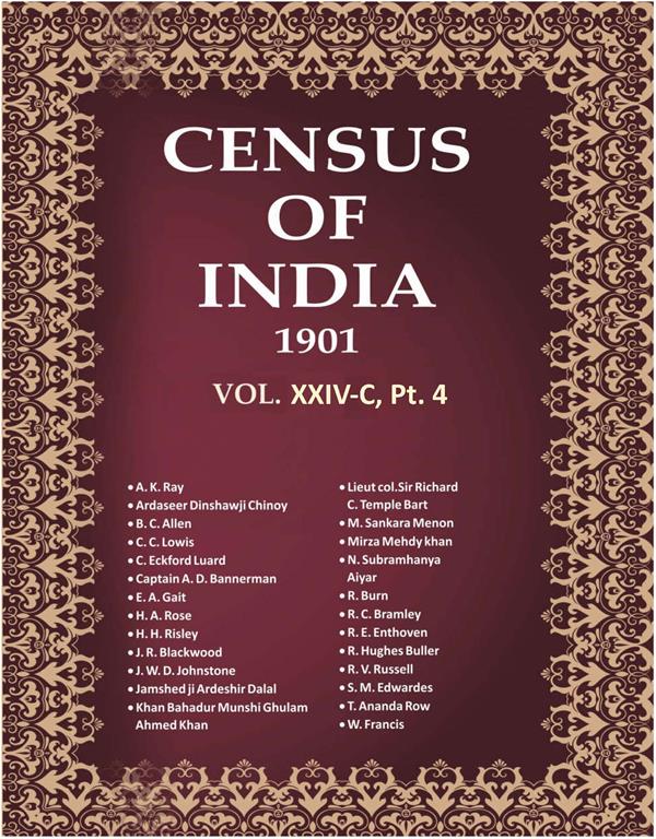 Census of India 1901: Mysore - Tables