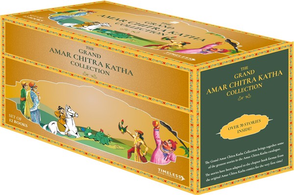Grand Amar Chitra Katha Collection – Boxset of 12 books (long form chapter books)