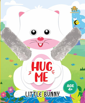 Booktopus Hug Me Hand Puppet Board Book – Little Bunny Interactive Bedtime Story with Soft Arms – Early Learning Books for Kids 4+ Years –