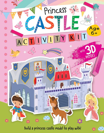 Booktopus Build It Activity Kit – Princess Castle 3D Model Making Kit with Book – DIY Craft Kit for Kids 3-6+ Years – Learning Through Play