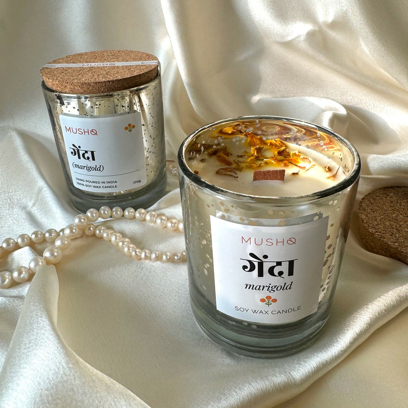 Genda (Marigold) Jar Candle