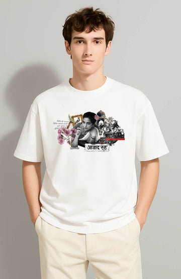 Amrita Pritam Shayar Portrait- 100% Cotton Unisex Shayar T-shirt