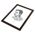 Firaq Gorakhpuri Art Print A4 Size (Framed)