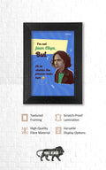 Quotes Wall Posters with Frame for Home and Office of Jaun Eliya : Ek Hi Shaks Tha