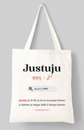 Rekhta Justuju Tote Bag | 100% Cotton Canvas Bags for Men & Women