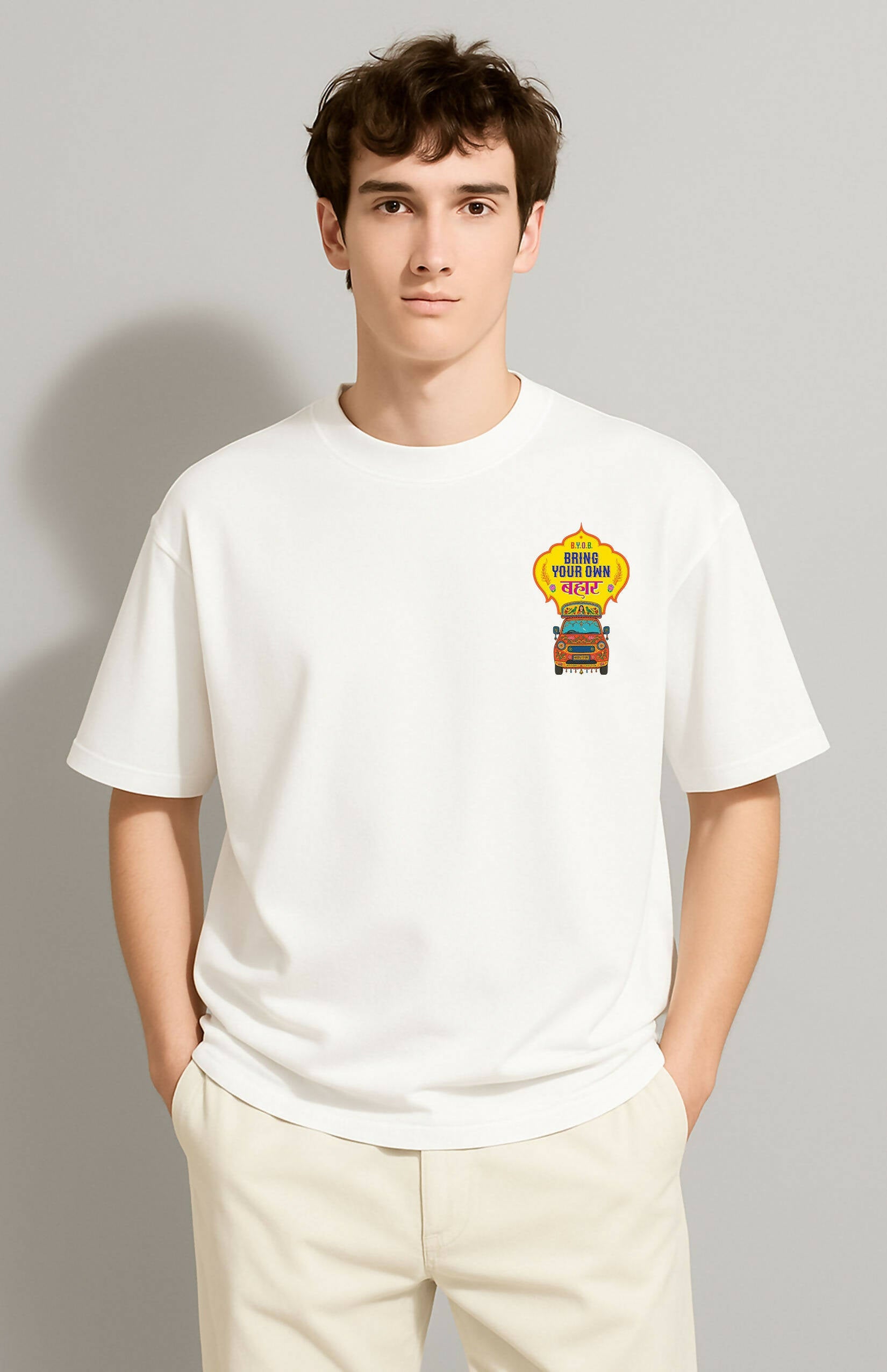 Bring Your Own Bahar 100% Cotton Unisex T-Shirt – Urdu Truck Art Shayari T-shirt