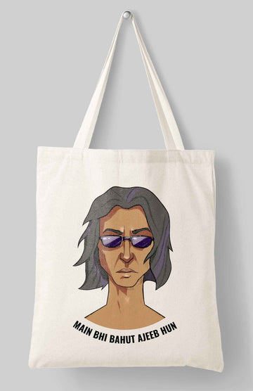 Rekhta Jaun Eliya Tote Bag | 100% Cotton Canvas Bags for Men & Women