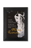 Quotes Wall Posters with Frame for Home and Office of Meena Kumari : Chand Tanha Hai