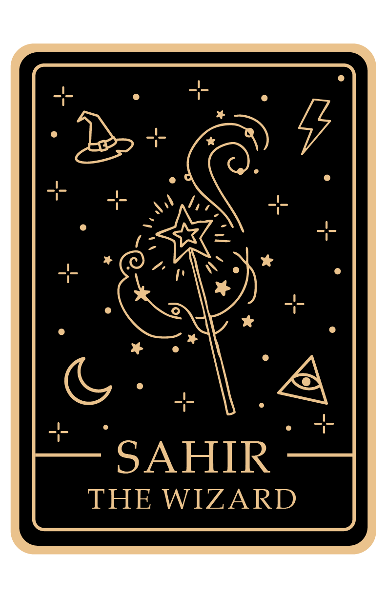 Urdu Tarot Brooch Enamel Pins