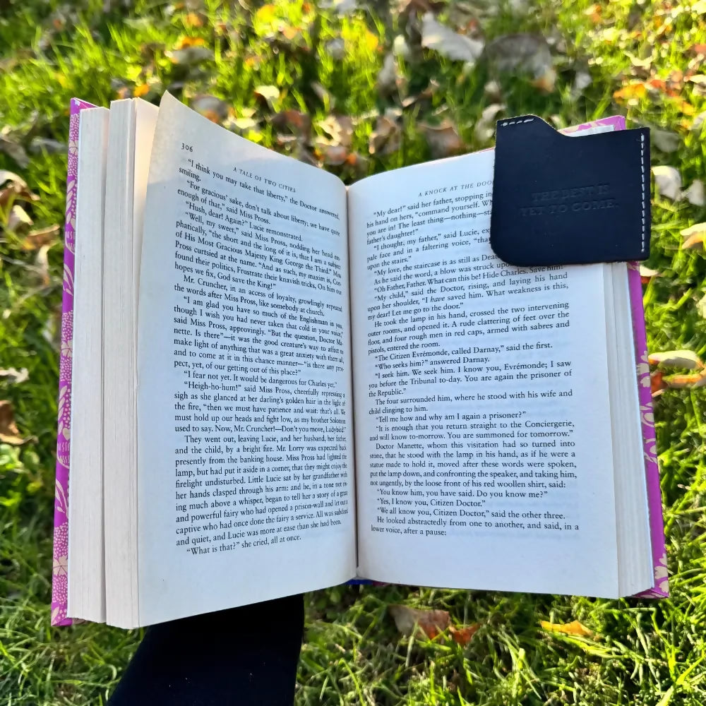 Leather Bookmarks with Quotes