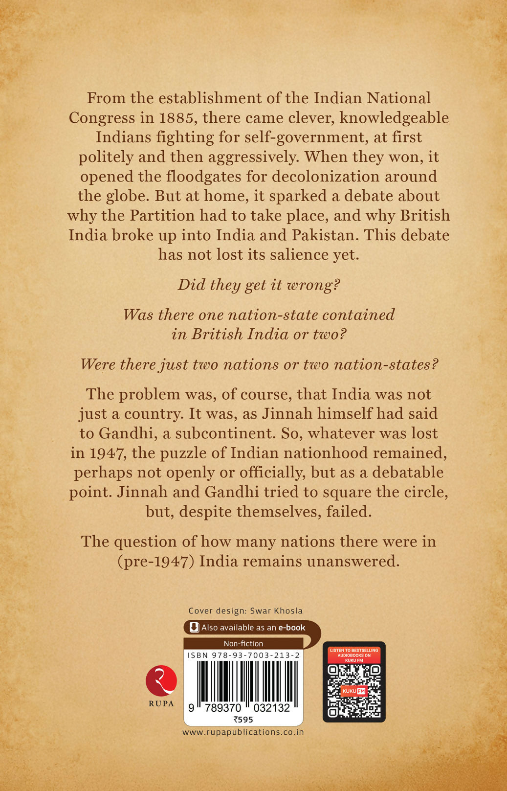 MOHAN AND MUHAMMAD: GANDHI, JINNAH AND THE BREAK-UP OF BRITISH INDIA