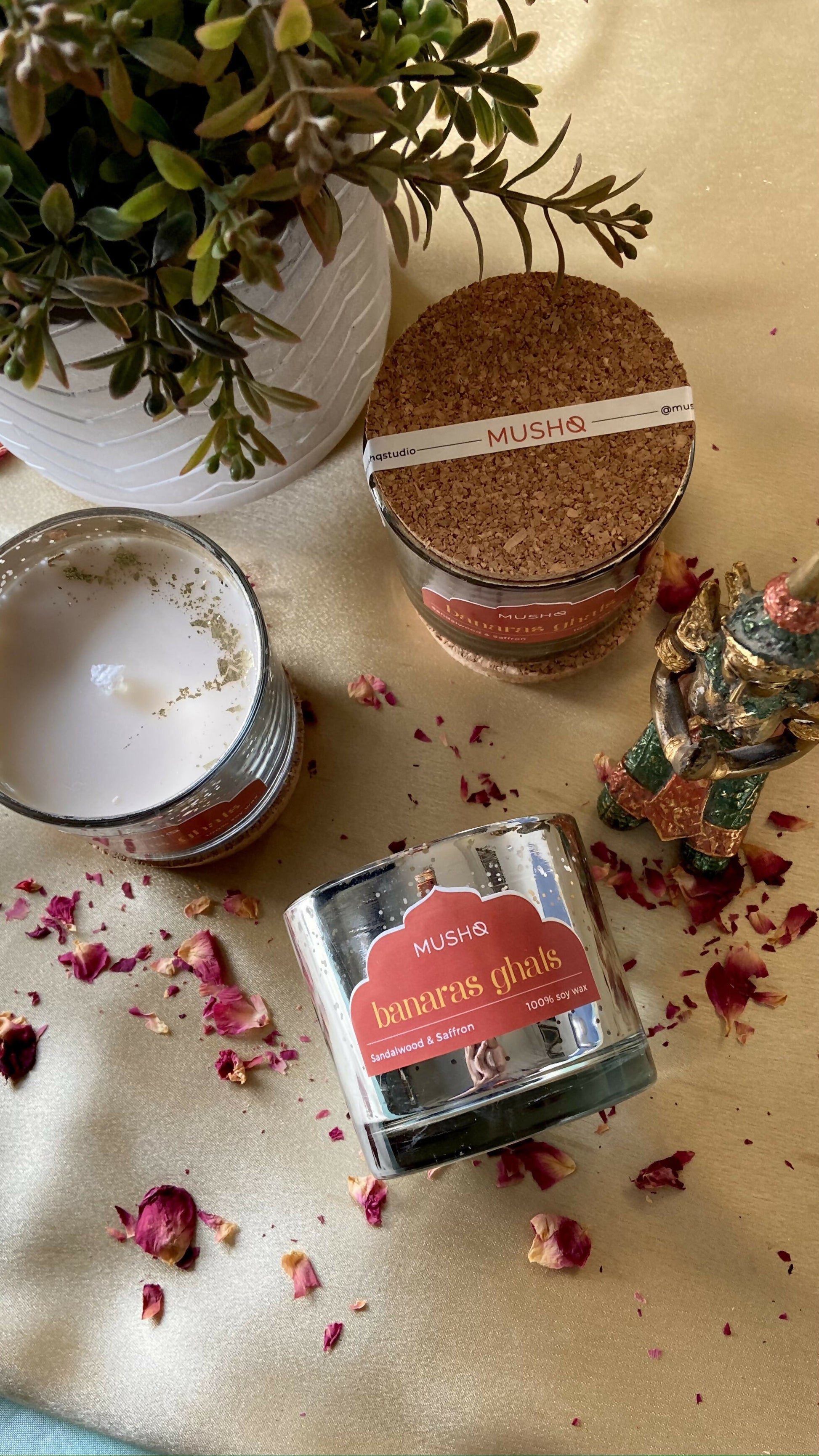 Banaras Ghats Jar Candle