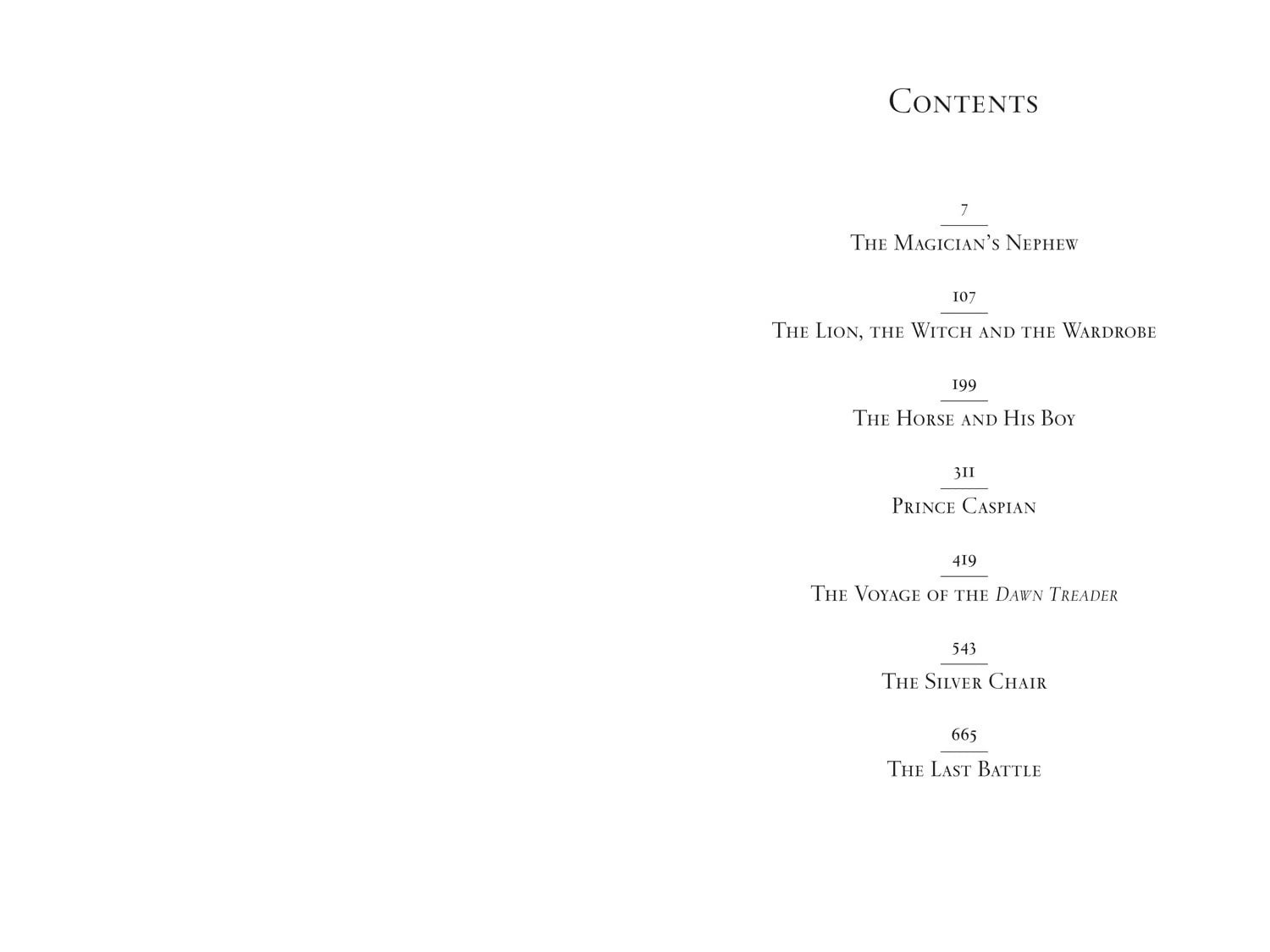 Complete Chronicles Of Narnia