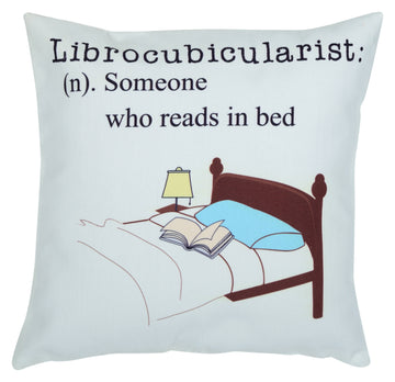 Books etc Librocubicularist Cushion Cover ( 16" x 16" )