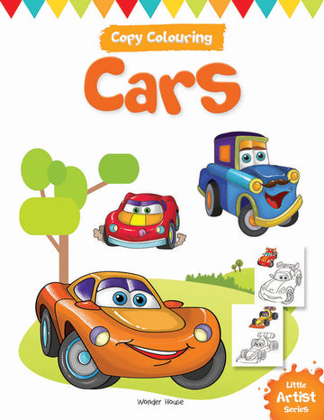 Little Artist Series Cars: Copy Colour Books
