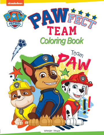 Pawfect Team: Paw Patrol Coloring Book For Kids