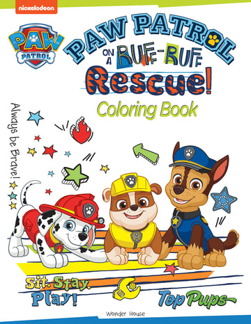 Paw Patrol On A Ruff-Ruff Rescue: Paw Patrol Coloring Book For Kids