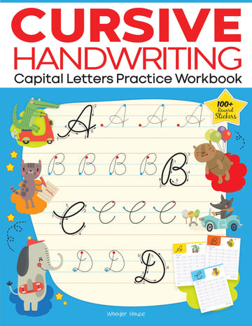 Cursive Handwriting - Capital Letters: Practice Workbook For Children