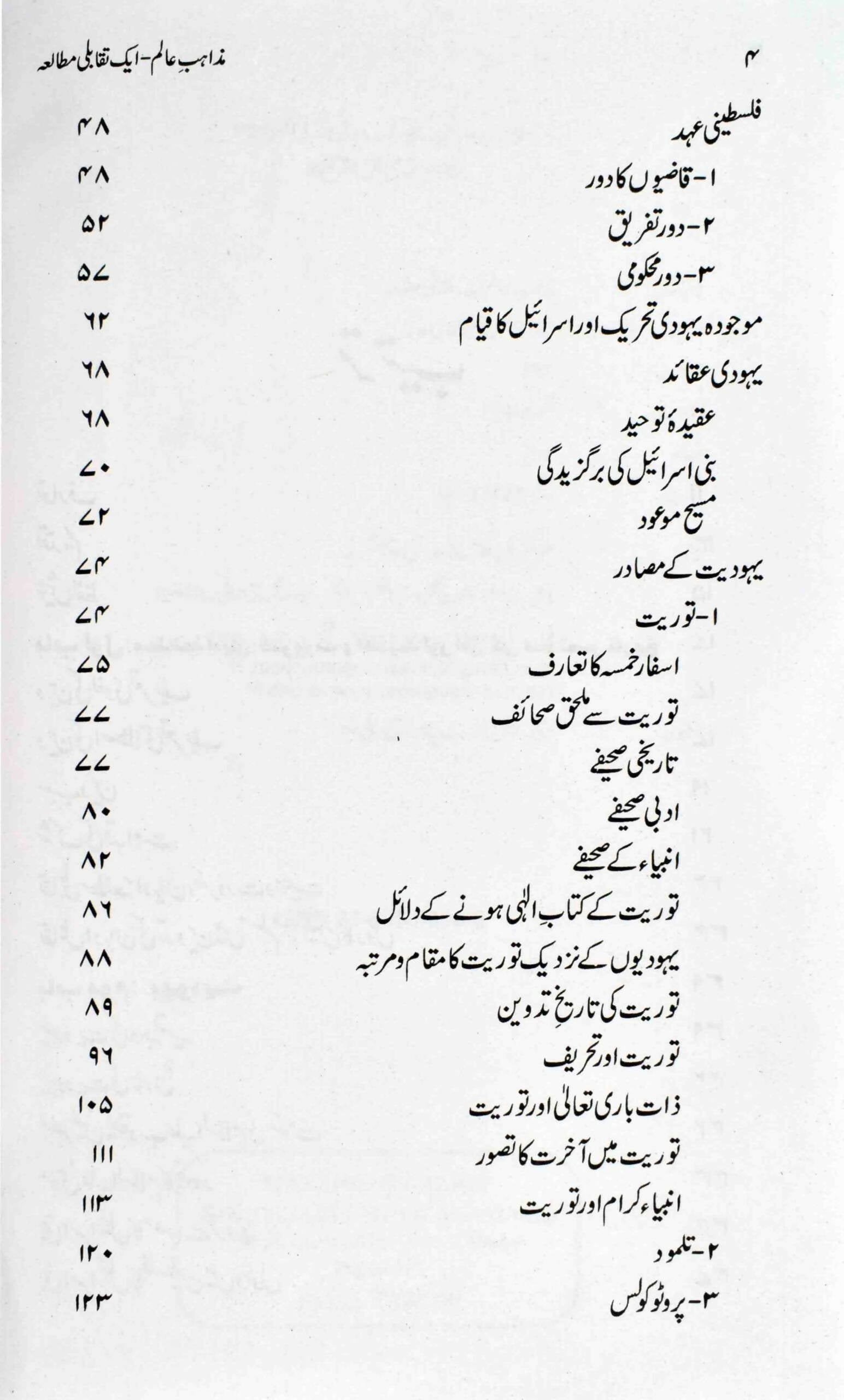 MAZAHIBE AALAM EIK TAQABLI MUTAALA