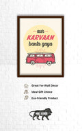 Quotes Wall Posters with Frame for Home and Office ; Aur Karvaan Banta Gaya