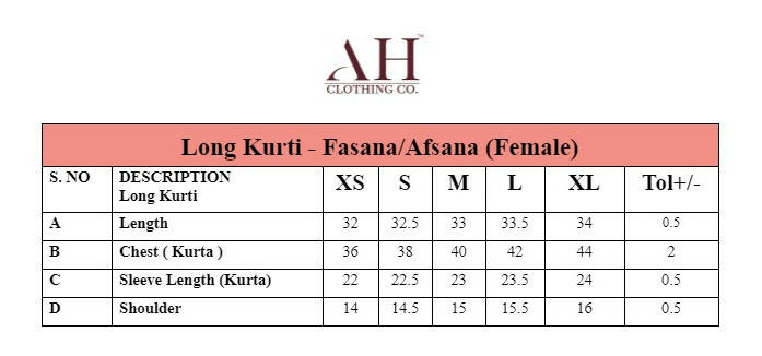 Afsana and Fasana Kurti