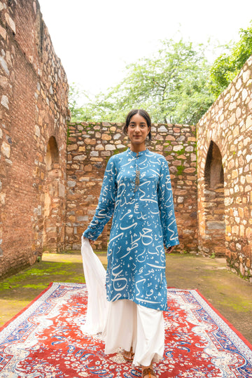 Huruf Kurta Blue