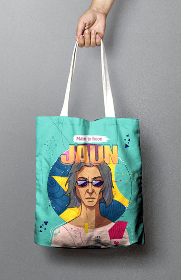 Jaun Eliya Canvas Tote Bag for Men & Women