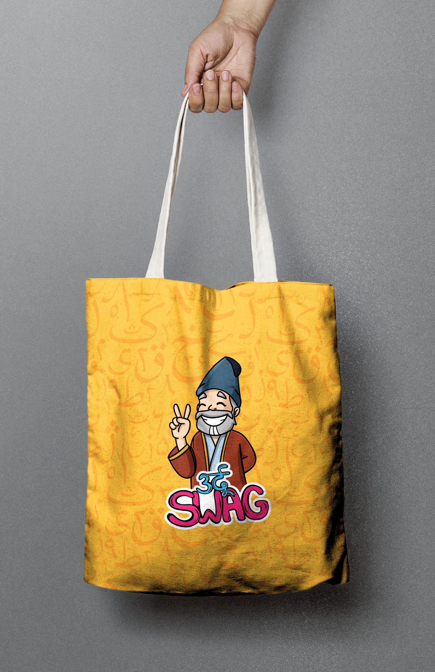 Urdu Swag Canvas Tote Bag for Men & Women