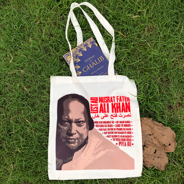 Nusrat Fateh Ali Khan Tote Bag