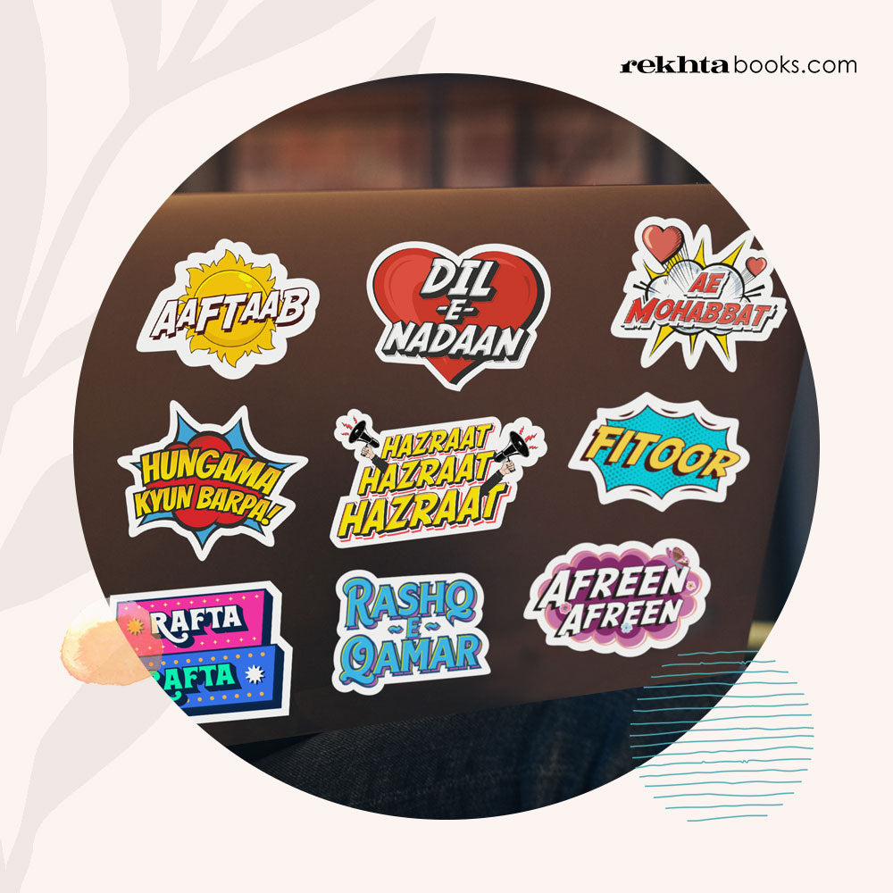 Unique Language Stickers for Language Enthusiasts | RekhtaBooks