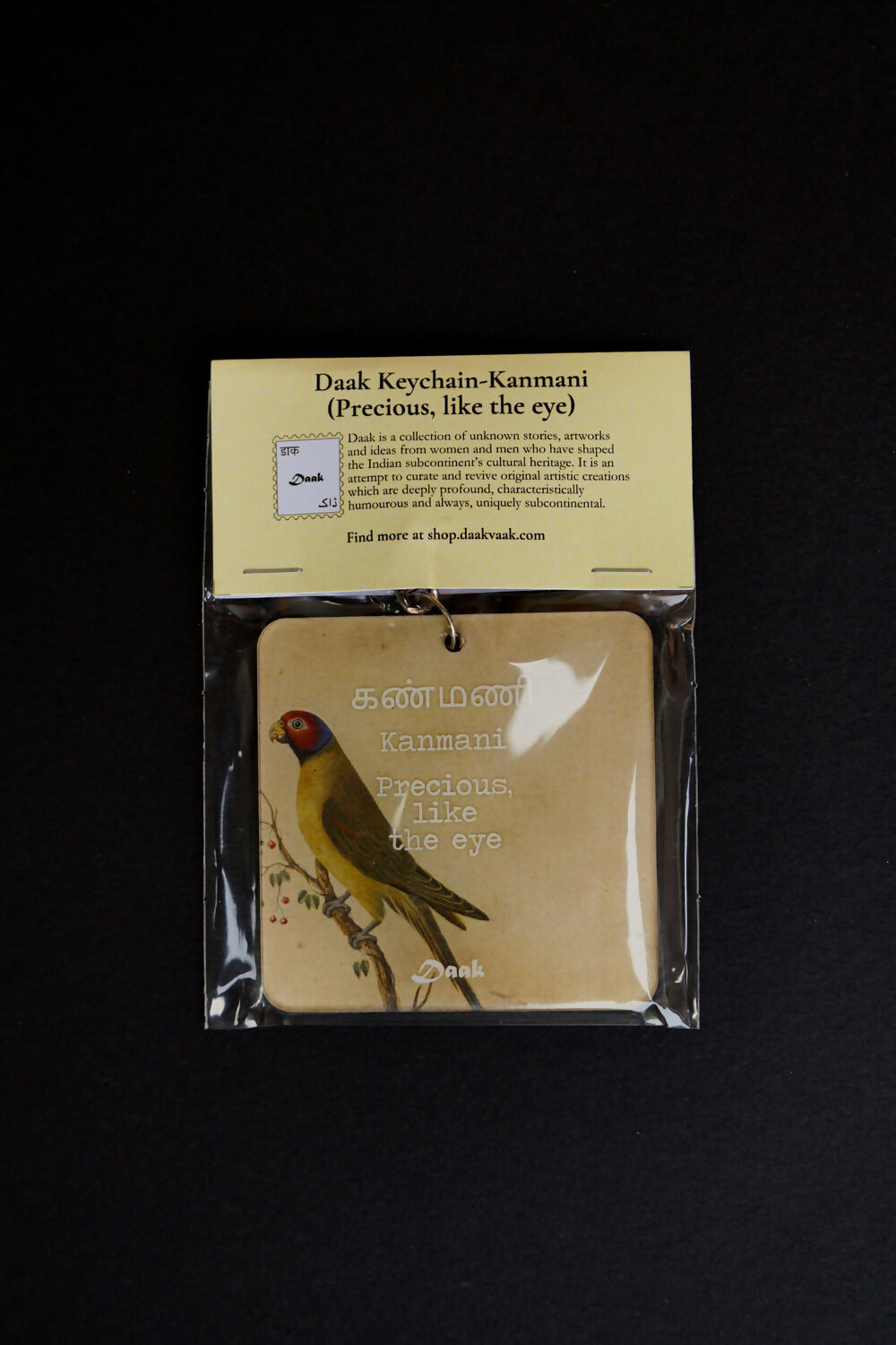 Kanmani (Precious, like the eye)-Daak Keychain