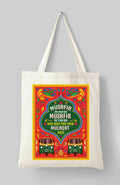 Musafir Hai Hum Bhi Cotton Tote Bag – Urdu Truck Art Shayari