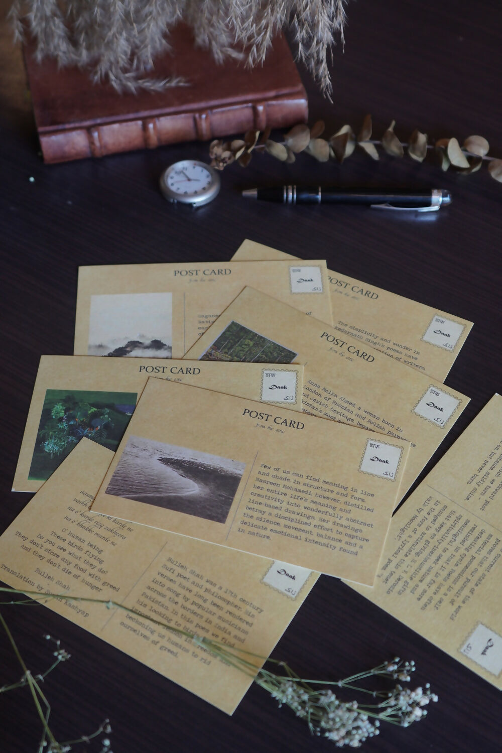 Postcard Set On Nature