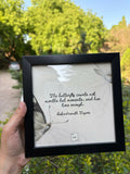 Rabindranath Tagore Quote Frame