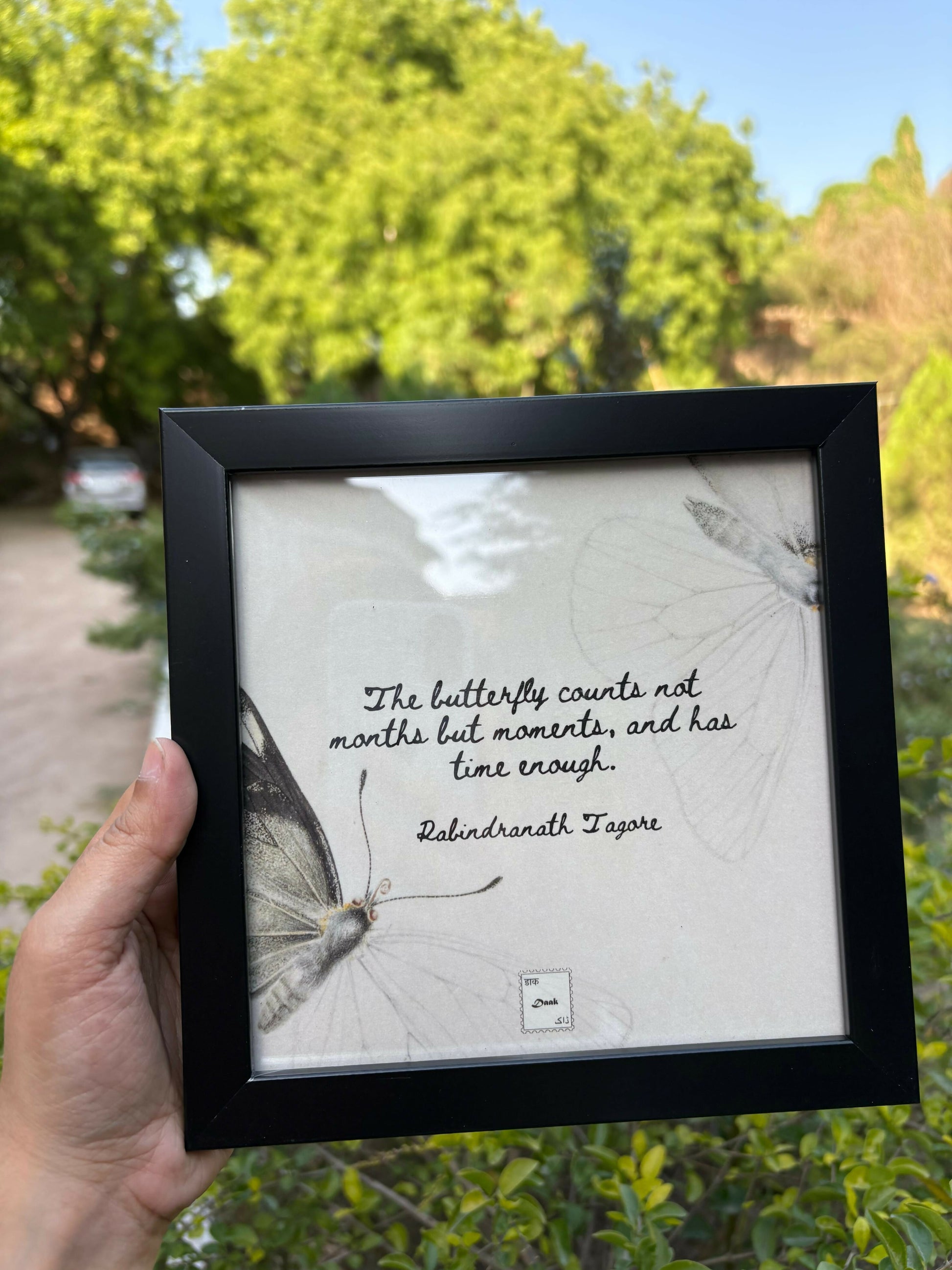 Rabindranath Tagore Quote Frame
