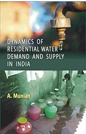 Dynamics of Residential Water Demand and Supply in India
