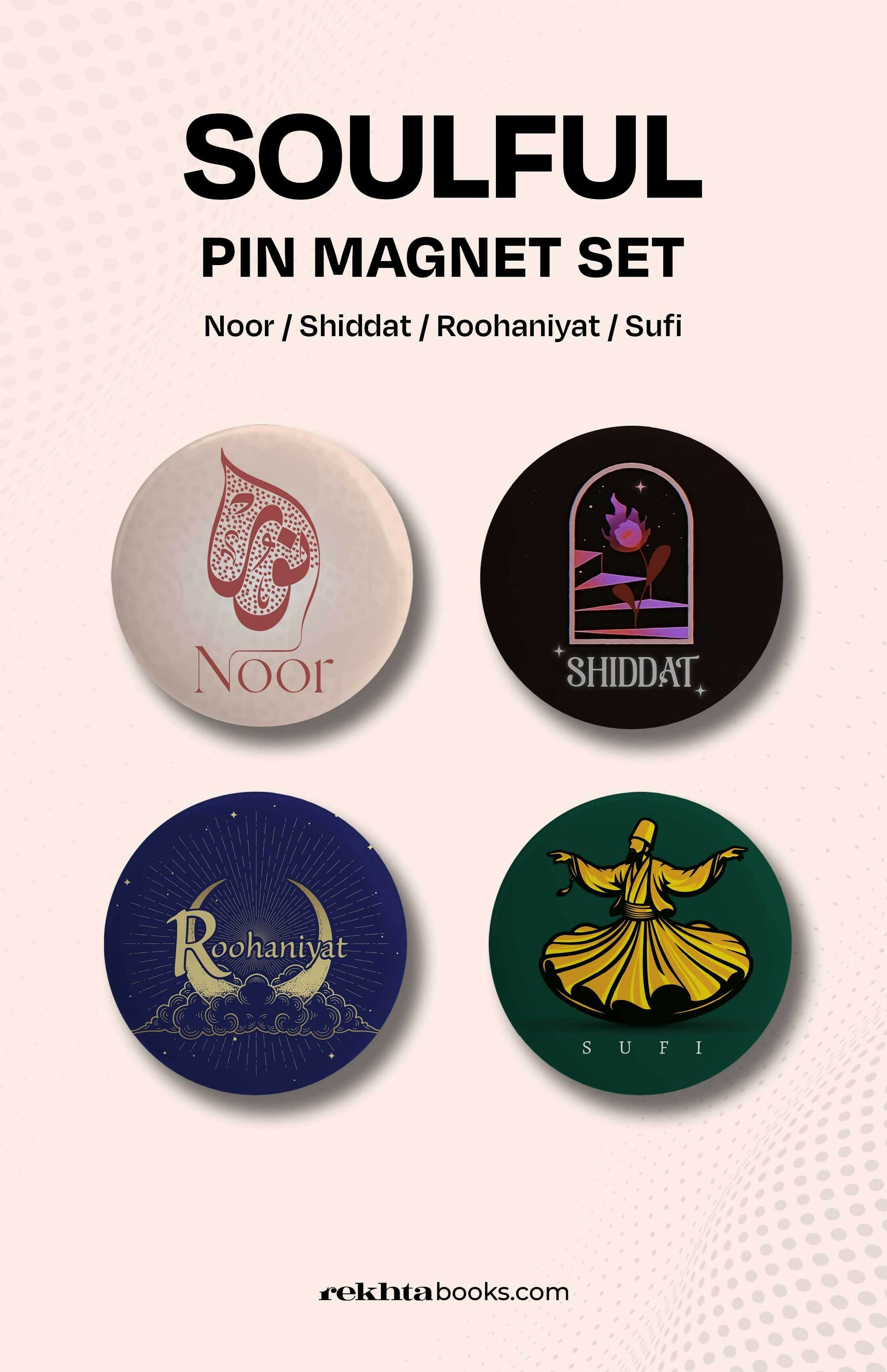 Pin Magnets Set for the Soulful