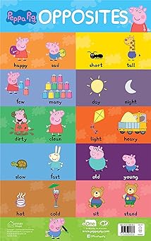 Learn with Peppa : Early Learning Opposites Chart for Children