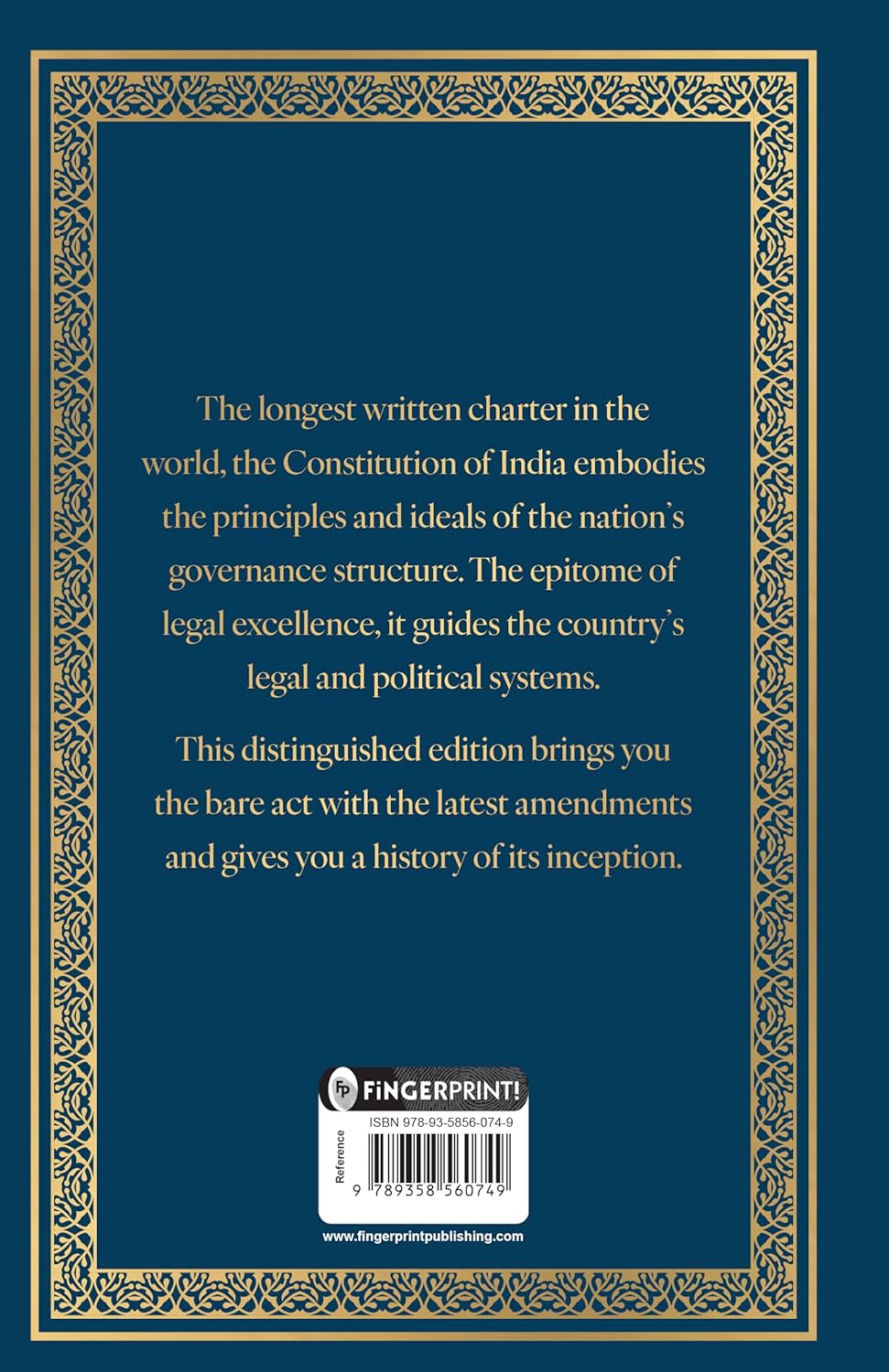 The Constitution of India (Deluxe Hardbound Edition)