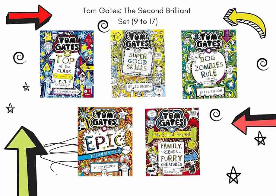 Tom Gates: The Second Brilliant Set (9 to 17) [Product Bundle] Liz Pichon