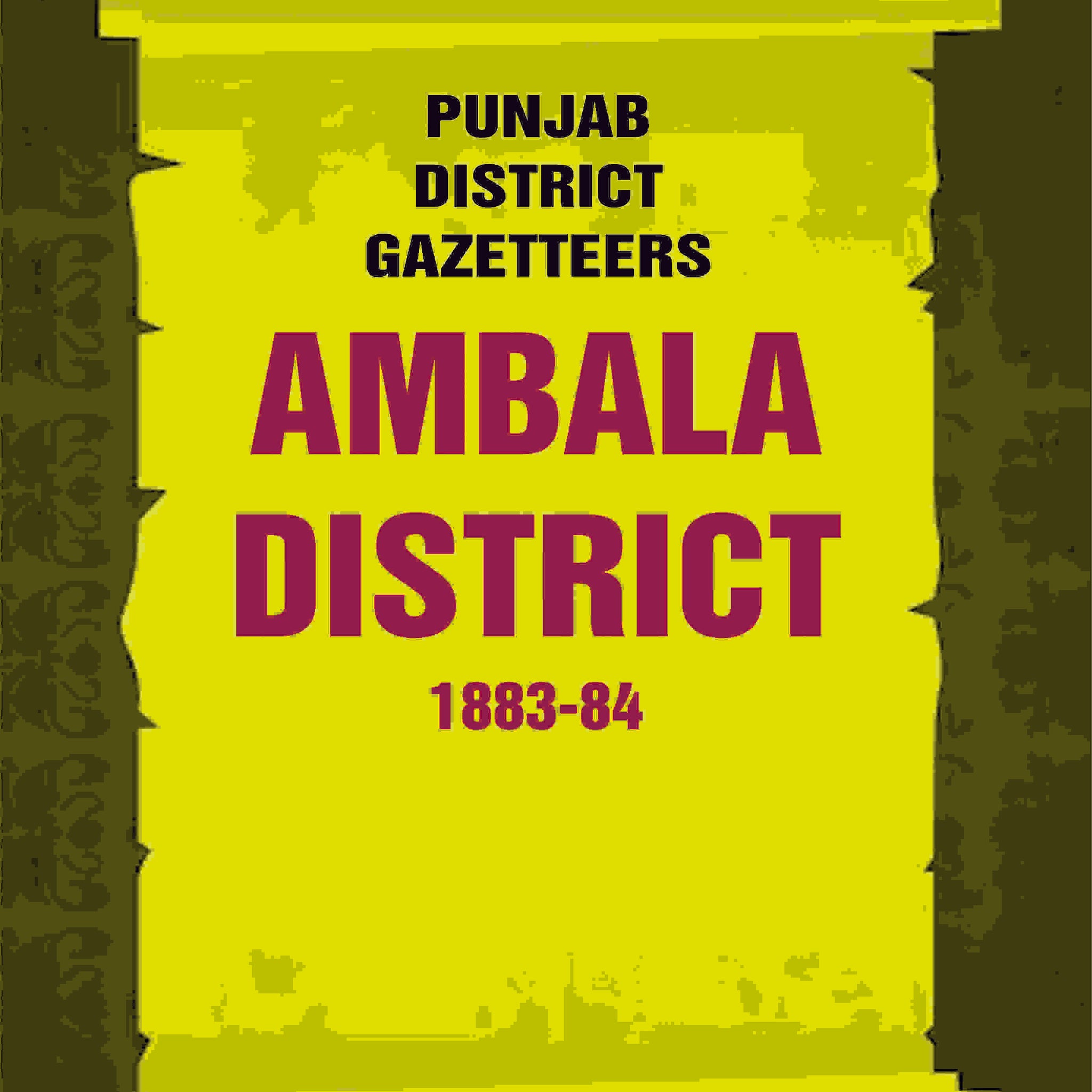 Punjab District Gazetteers: Ambala District 1883-84