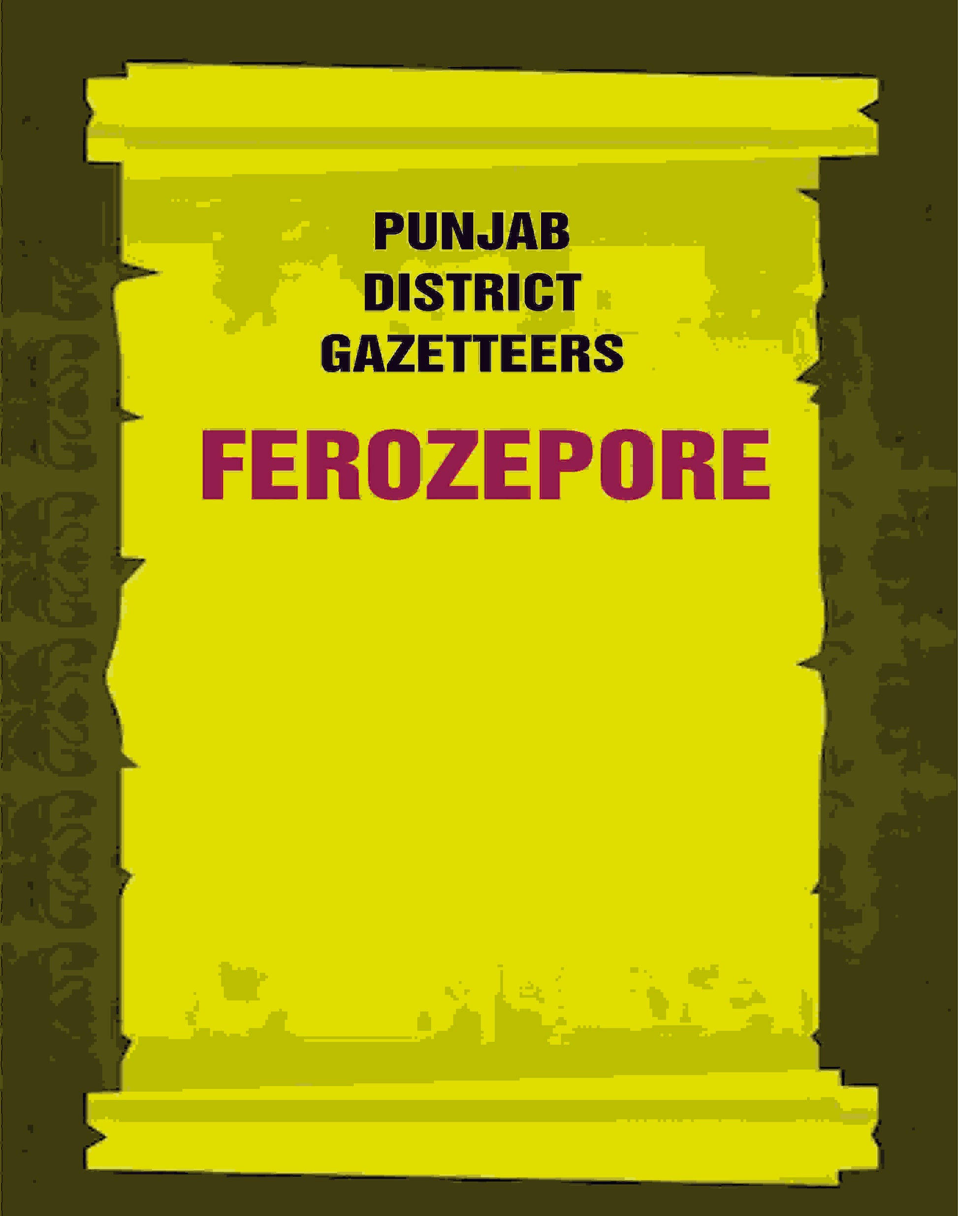 Punjab District Gazetteers: Ferozepore