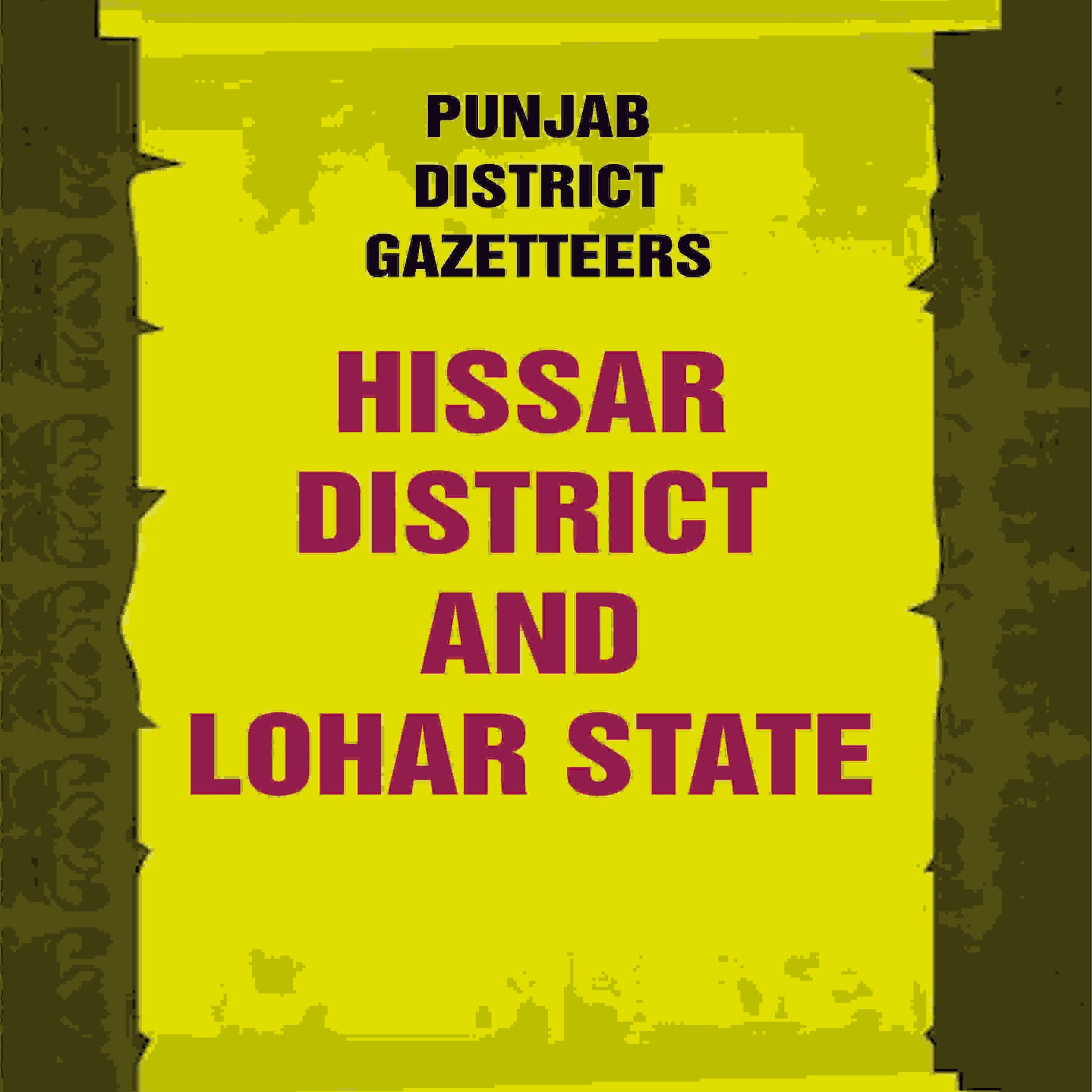 Punjab District Gazetteers: Hissar district and Lohar State