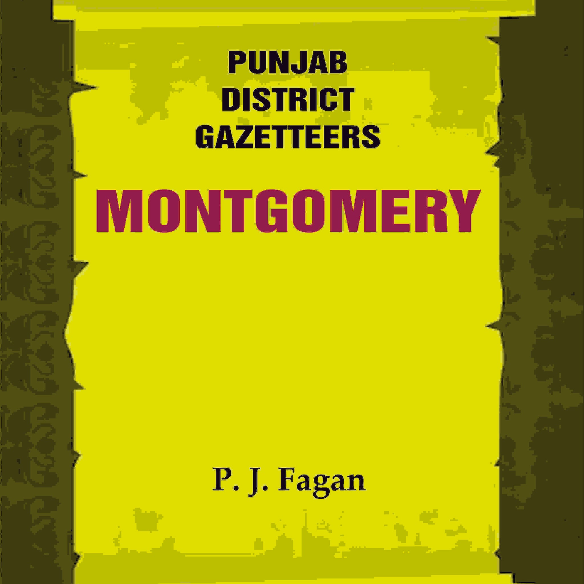 Punjab District Gazetteers: Montgomery