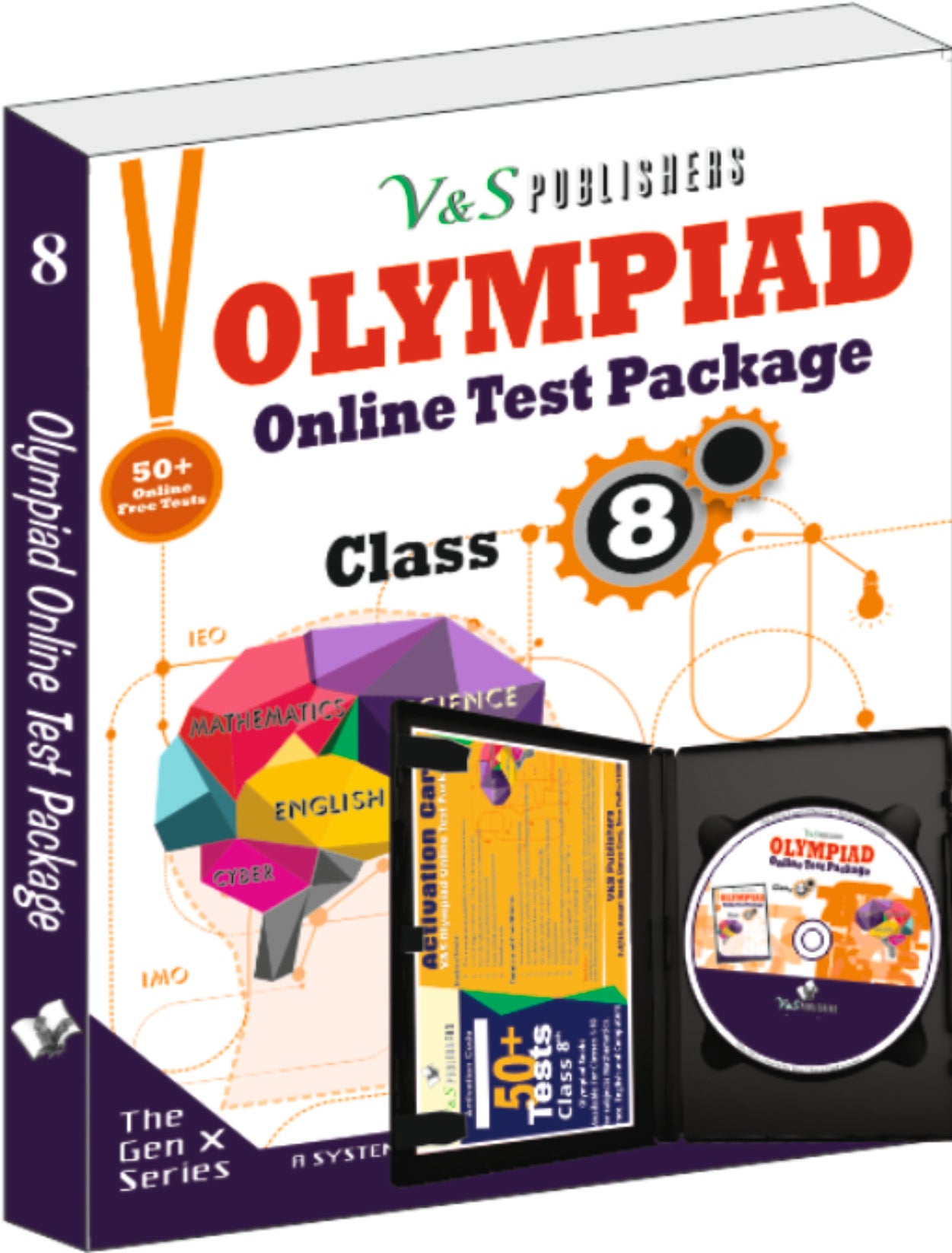 Olympiad Online Test Package Class 8 (Free CD With Activation Voucher)