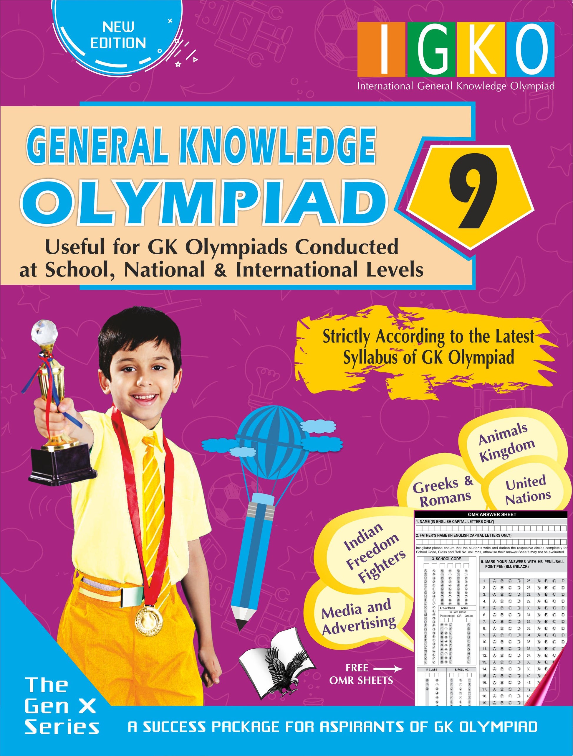 International General Knowledge Olympiad - Class 9(With OMR Sheets)