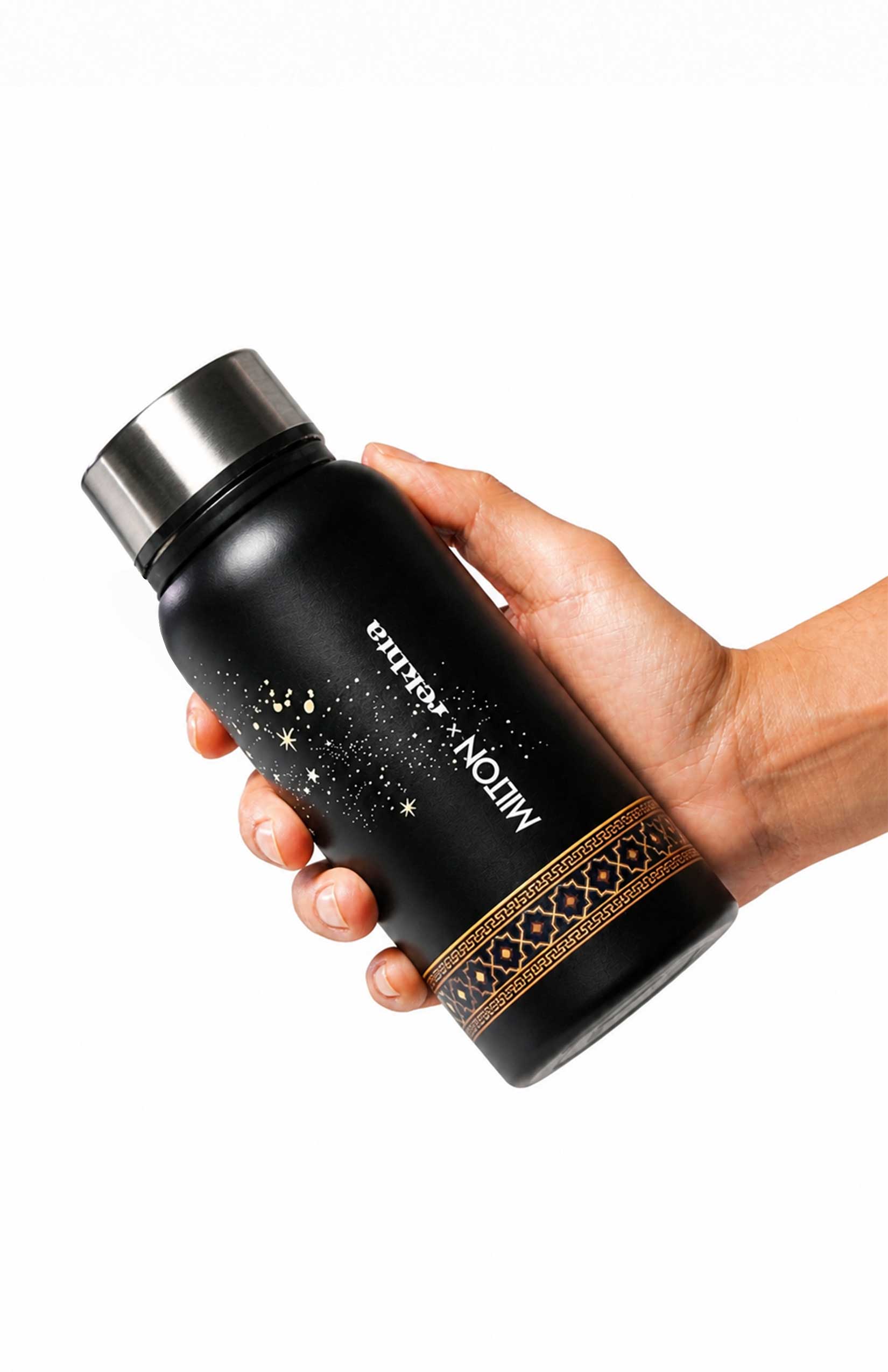 Brim Stainless Steel Water Bottle, 560 ml | MILTON x rekhta