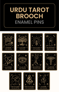 Urdu Tarot Brooch Enamel Pins