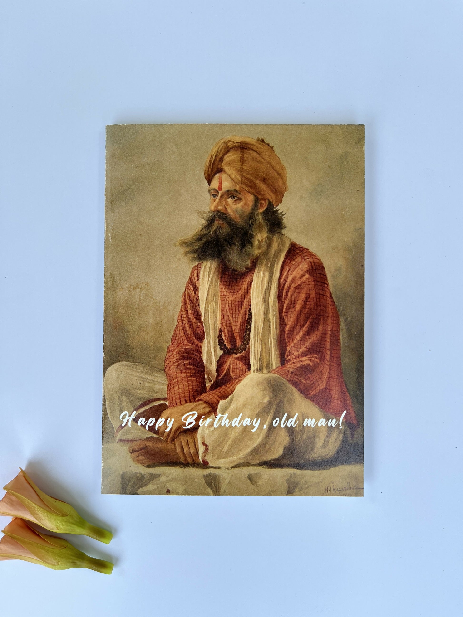 Birthday Greetings for an Old Man- Greeting card